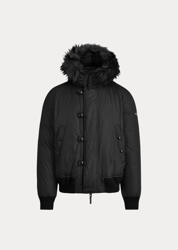 Ralph Lauren RLX Faux Fur-Trim Dunjakke Herre Danmark (GZBIS3268)